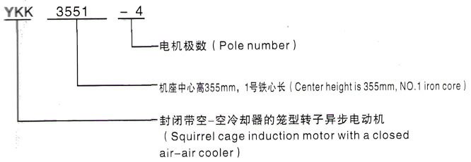 YKK系列(H355-1000)高压沅江三相异步电机西安泰富西玛电机型号说明